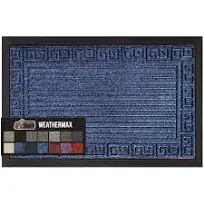Gorilla Grip Waterproof All-Season WeatherMax Doormat Durable Natural Rubber, Stain and Fade Resistant