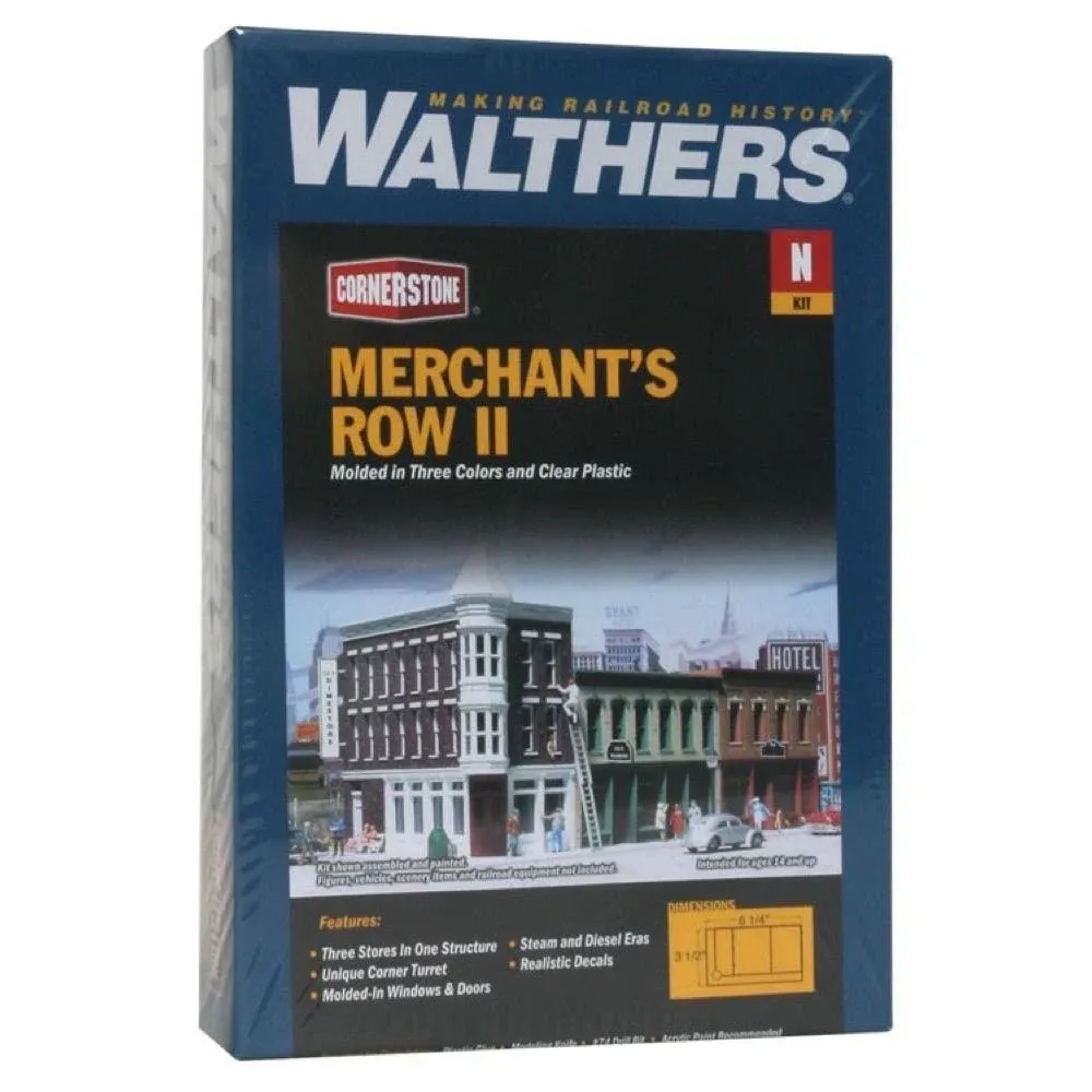 Walthers Cornerstone 933-3224 - Merchant's Row II - N Scale Kit