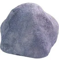 Airmax CrystalClear TrueRock Outdoor Faux Rock Cover, Artificial Landscape Boulder Enclosure, Fake Decorative Landscaping Fiberglass Protection Dome, Realistic Natural Texture, Grey Stone, Small Size