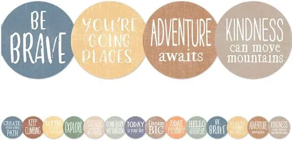 Moving Mountains Positive Sayings Die-Cut Border