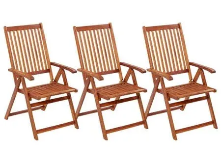 vidaXL Patio Chairs Solid Acacia Wood