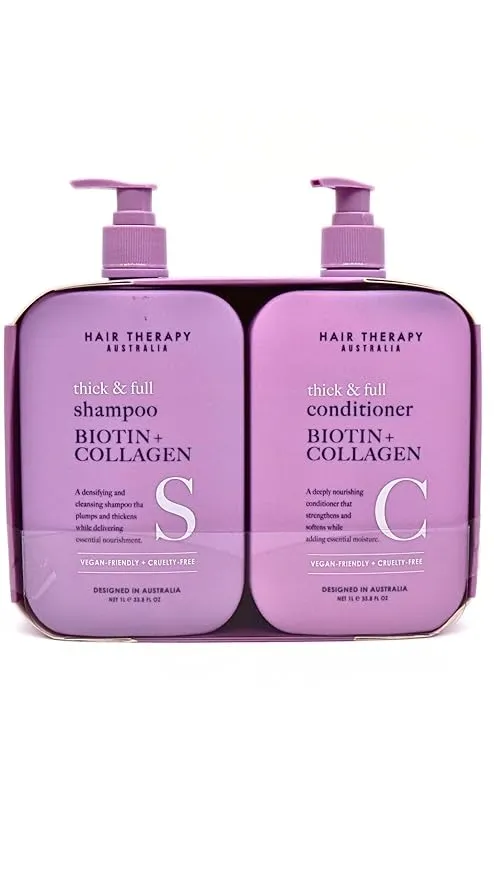 Hair Therapy Australia Thick And Full Biotin + Collagen Shampoo And Conditioner