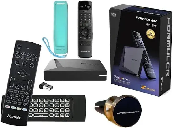 Formuler Z11 Pro Max Android 11 4GB Ram 32GB ROM 4K with Universal Bluetooth Voice Remote Control Bt1 Edition & Case Cover + Extra Air Remote