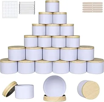 CONNOO 24 Pack Candle Tins