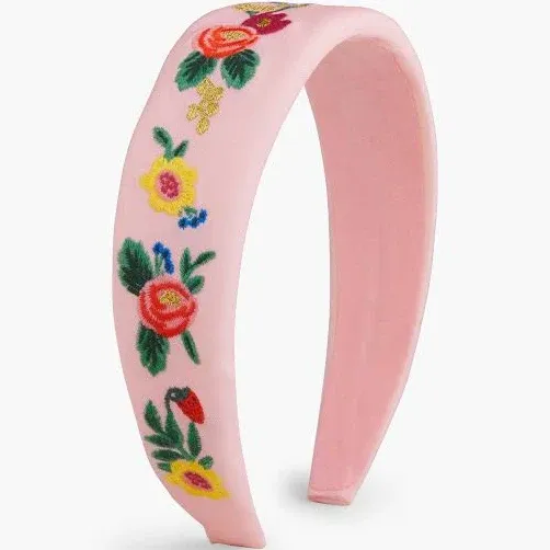 Rifle Paper Co. Climbing Roses Embroidered Headband