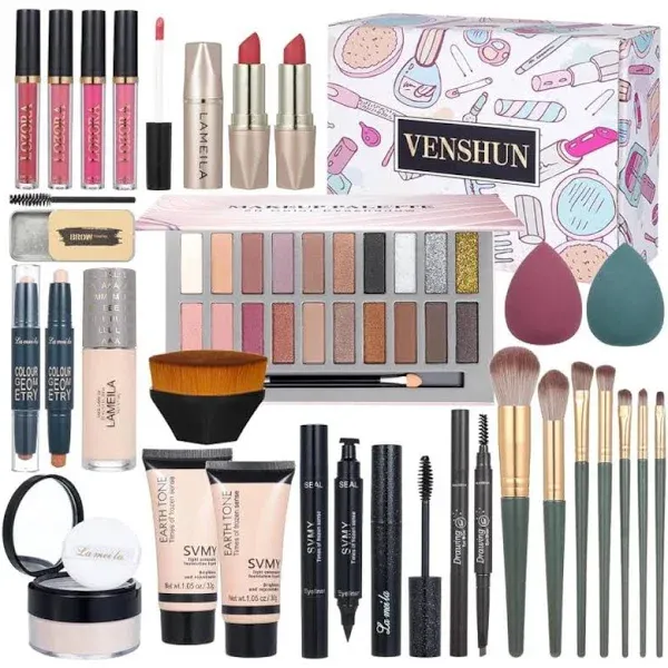 Makeup Kit Makeup Kits for Women Full Kit Makeup Sets for Teens Girls Eyeshadow Palette Foundation Concealer Makeup Powder Makeup Gift Set for Women