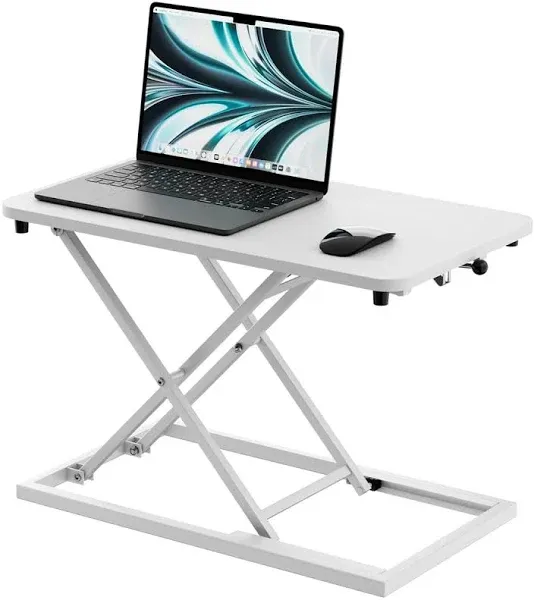 Height Adjustable Standing Desk Converter, Stand up Desk Riser on The Table, Adjustable Table Computer Workstations top Apply for Laptop and Single Monitor Workstation Office Use.(Black)