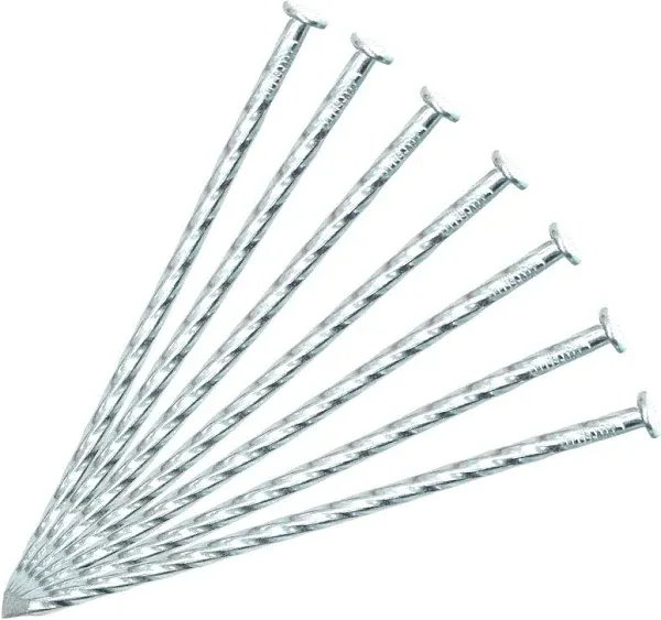 /100/1Pack 6" Solid Galvanized Non-Rust Metal Garden Stakes Spiral Landscape 50