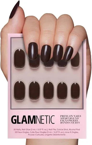 Glamnetic - Bark Brown Short Round