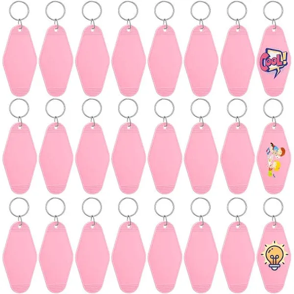 Unique Bargains Blank Vintage Motel Hotel Keychains