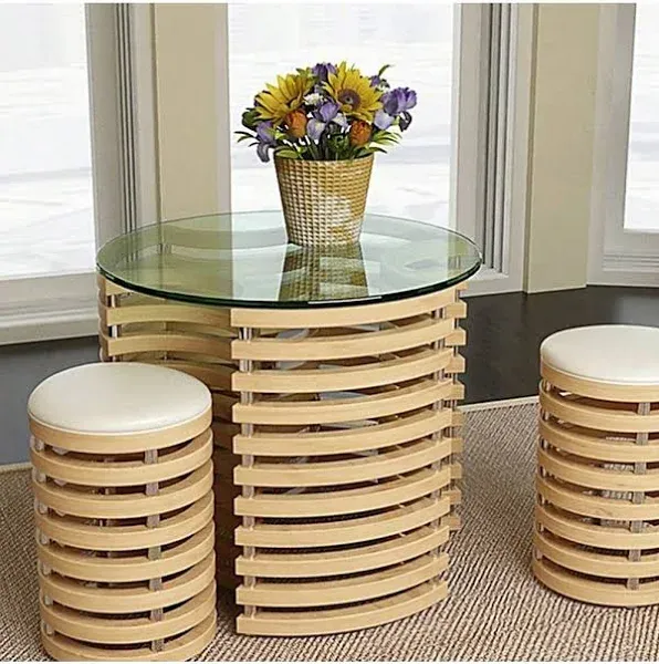 Round Tempered Glass Table Top Clear Glass 1/4 Inch Thick Round Polished Edge