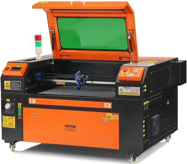 VEVOR 60W CO2 Laser Engraver Cutter 16" x 24" Engraving Cutting Machine 19.7 IPS