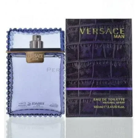 Versace Man Cologne Men Perfume Fraiche EDT Fragrance Spray 0.17/1/1.7/3.4<wbr/>/6.7oz