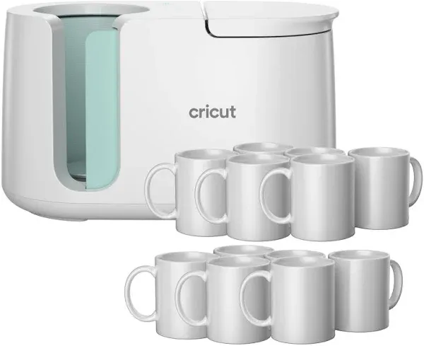 Cricut Mug Press with 12 Blank Mugs