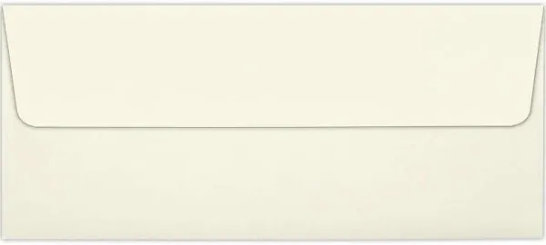 LUX 4 1/8 x 9 1/2 #10 80lbs. Square Flap Envelopes W/Glue Closure
