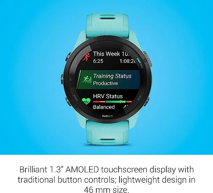 Garmin Forerunner 265 - Aqua/Black