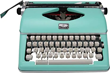 Royal 79101T Classic Manual Typewriter - Mint Green