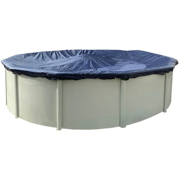 Winter Block Premium Winter Pool Cover for 24 Round Above Ground Pool, Includes Winch and Cable, Size: 24'
