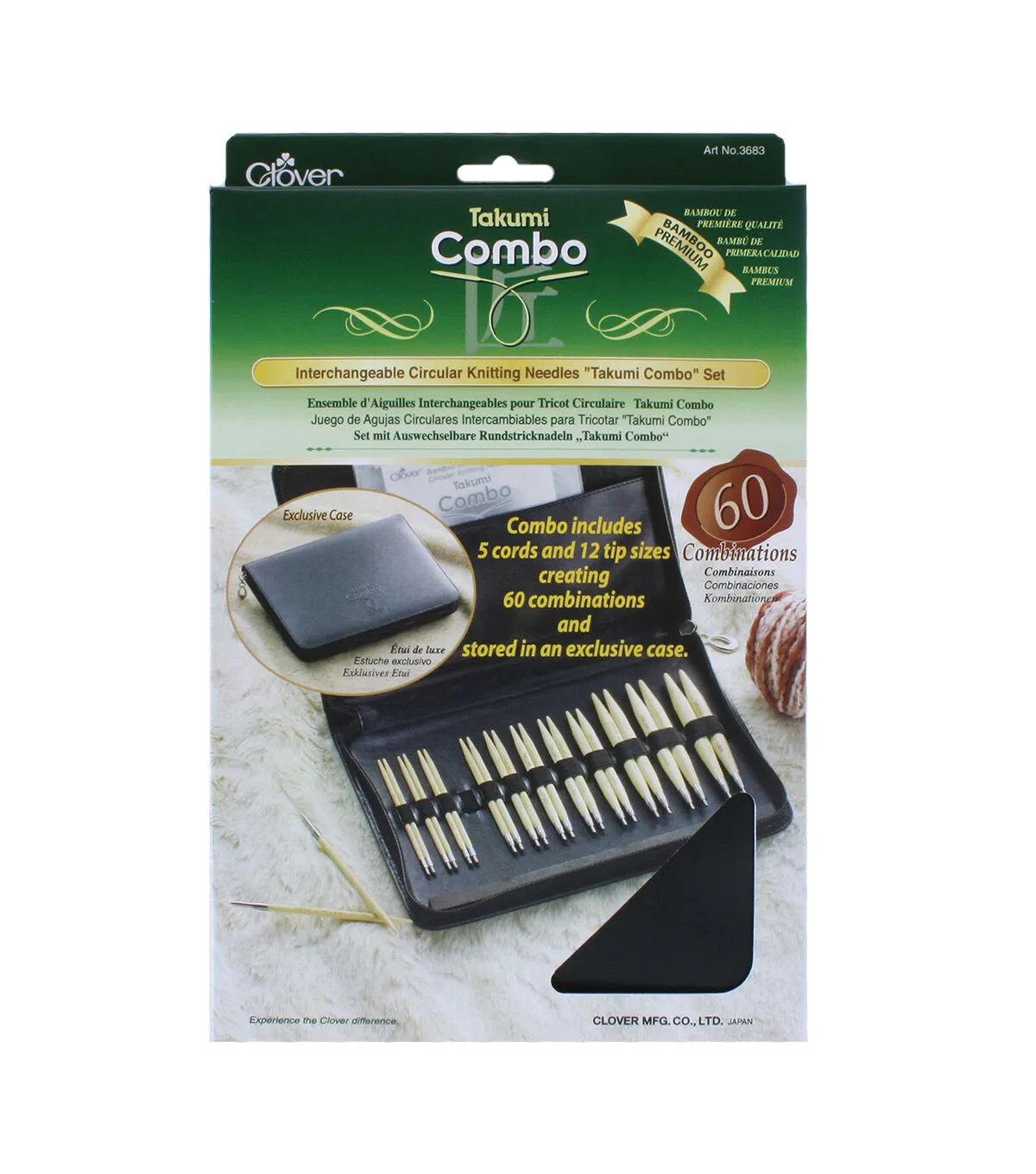 Takumi Bamboo Interchangeable Circular Knitting Needle Set- - Clover