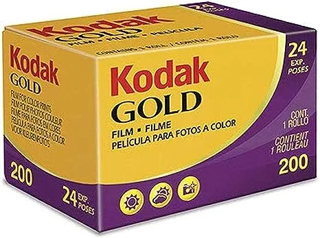 Kodak Gold 200 Color Negative 35mm Film, 24 Exposures