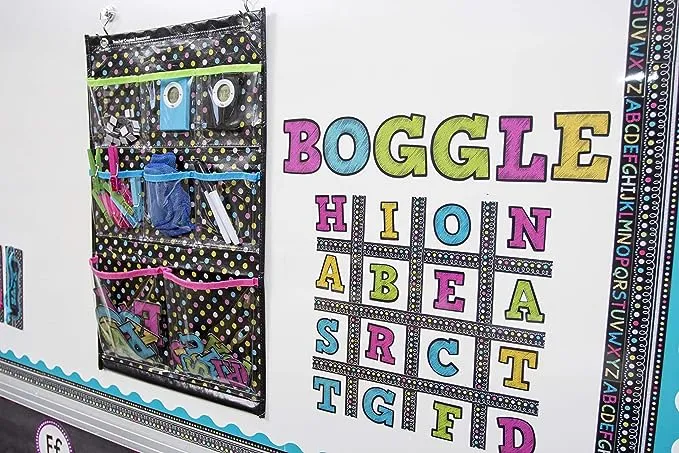Chalkboard Brights Bold Block 2" Magnetic Letters (TCR77190), 0.10" x 2" x