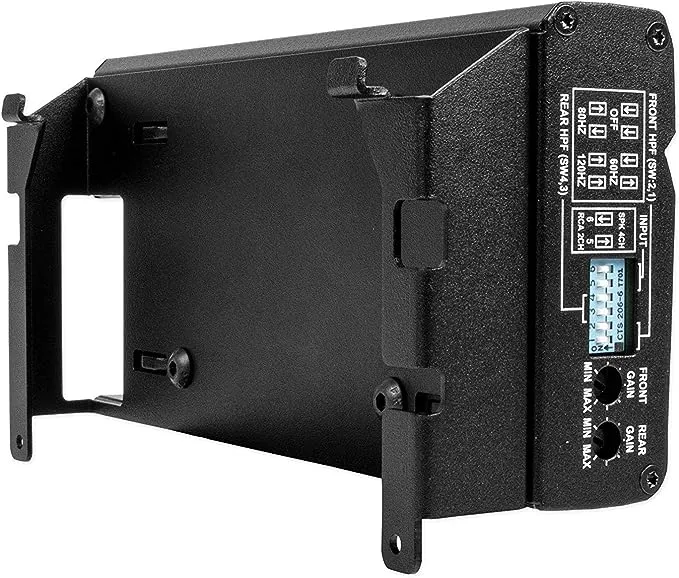 Alpine - 400W Class D Bridgeable Multichannel Amplifier with Built-In Crossover - Black