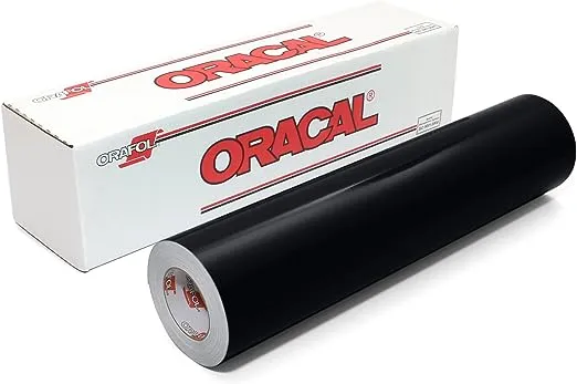 ORACAL 651 Glossy Vinyl Roll 24 Inches by 150 Feet - Black