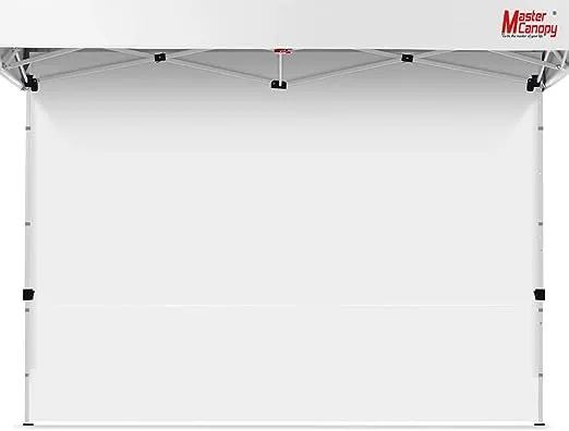 Durable Canopy Tent Sidewall - 100% Water-Resistan<wbr/>t & UV-Resistant - Black