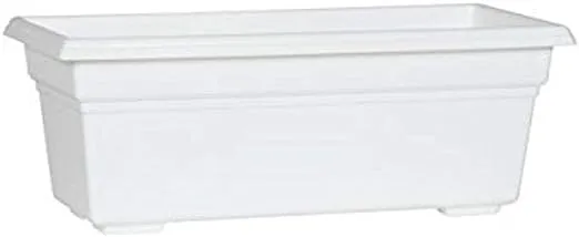 Novelty 16192 Countryside Flower Box Planter, 18-Inch, White