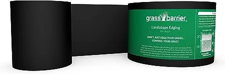 Grass Barrier 30 ft. x 10 in. Black Plastic Edging