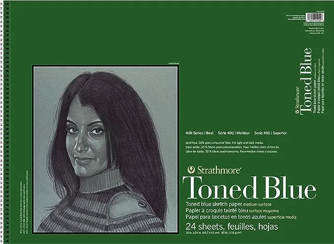 Strathmore® 400 Series Blue Toned Sketch Paper Pad, 8" x 24"