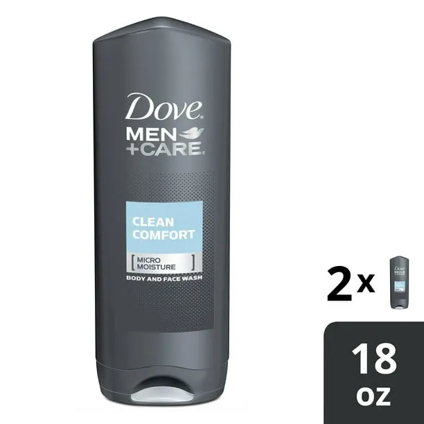Dove Men+Care Body and Face Wash, Clean Comfort - 13.5 fl oz