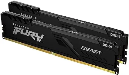 16GB 3200MHz DDR4 CL16 DIMM (Kit of 2) Fury Beast Black