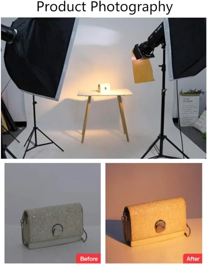 Orange Color Correction Gel Filter Sheet 16x20 inches 4 Pieces 1/2 CTO Photography Lighting gels for Photo Studio Flashlight Led LightOrange Color Correction Gel Filter Sheet 16x20 inches 4 Pieces 1/2 CTO Photography Lighting gels for Photo Studio Flashl