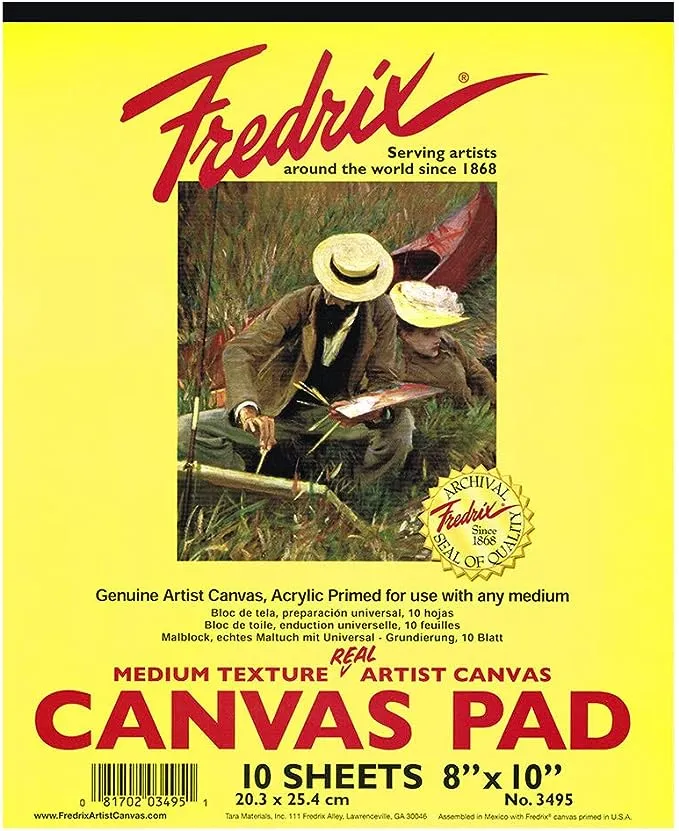 Fredrix Creative Series Canvas Pad, White