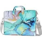 MOSISO Laptop Shoulder Bag Compatible with MacBook Pro 16 inch 2023-2019 M3 A2991 M2 A2780 M1 A2485 A2141/Pro 15 A1398,15-15.6 inch Notebook,Polyester Flapover Briefcase Sleeve Case, Space Gray