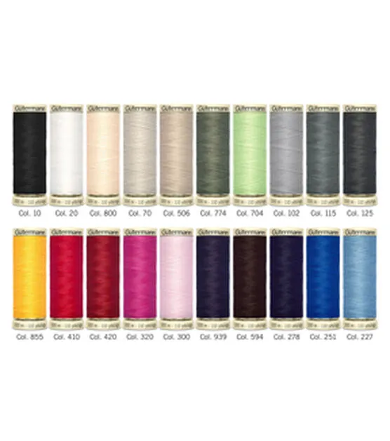 Sew-All Polyester Thread Set, Assorted, 20 Spools