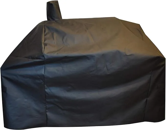 acoveritt Grill-Smoker-Cover Sized for Char Griller Grill Smoker 2823, 2123 600D Heavy Duty Canvas Water Proof All Weather Off-Set Charcoal Smoker Cover G21616