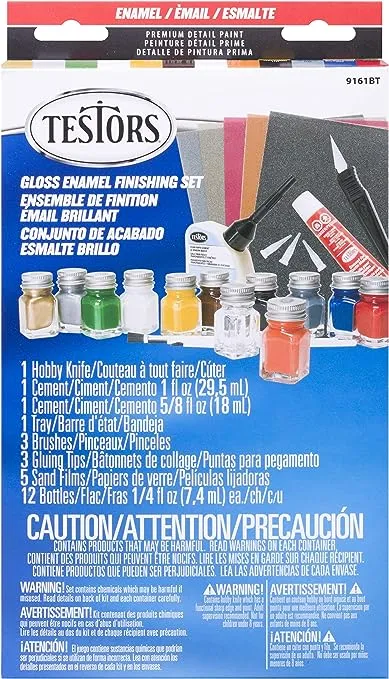 Testors Enamel Paint Kit, 27 Piece Set, MulticolorTestors Enamel Paint Kit, 27 Piece Set, Multicolor