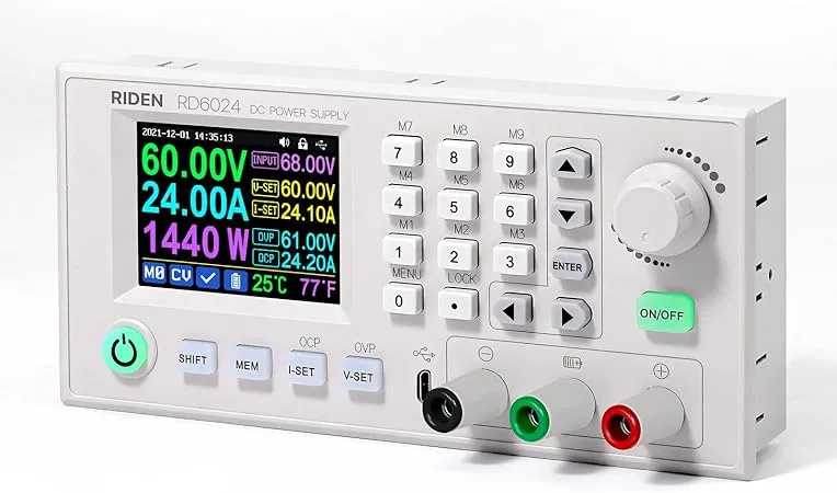 RD RD6024 60V 24A USB DC DC voltage current adjustable buck voltage conveter programble Step Down Power Supply (RD6024)