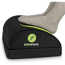 Reposapiés de escritorio ajustable ErgoFoam para mayor altura - Diseño ortopédico ...