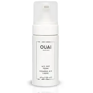 OUAI Air Dry Foam - Wash and Wear Mousse for Perfect Air-Dried Waves - With Kale and Carrot Extract to Condition, Protect & Detangle Hair - Free of Parabens, Sulfates & Phthalates - 4 fl oz