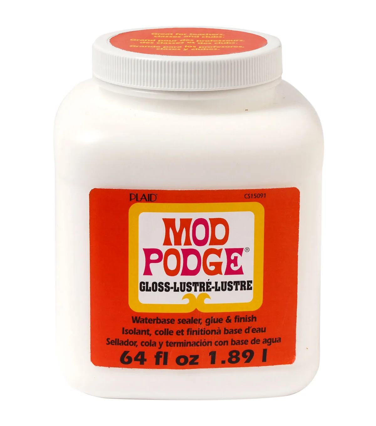 Mod Podge Gloss Waterbase Sealer, Glue (16-Ounce), CS11202 Finish, 16 oz & 10615 3 Piece Short Handle Brush Set