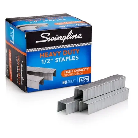 Swingline Heavy-Duty Staples, 1/2 in - 5000 count