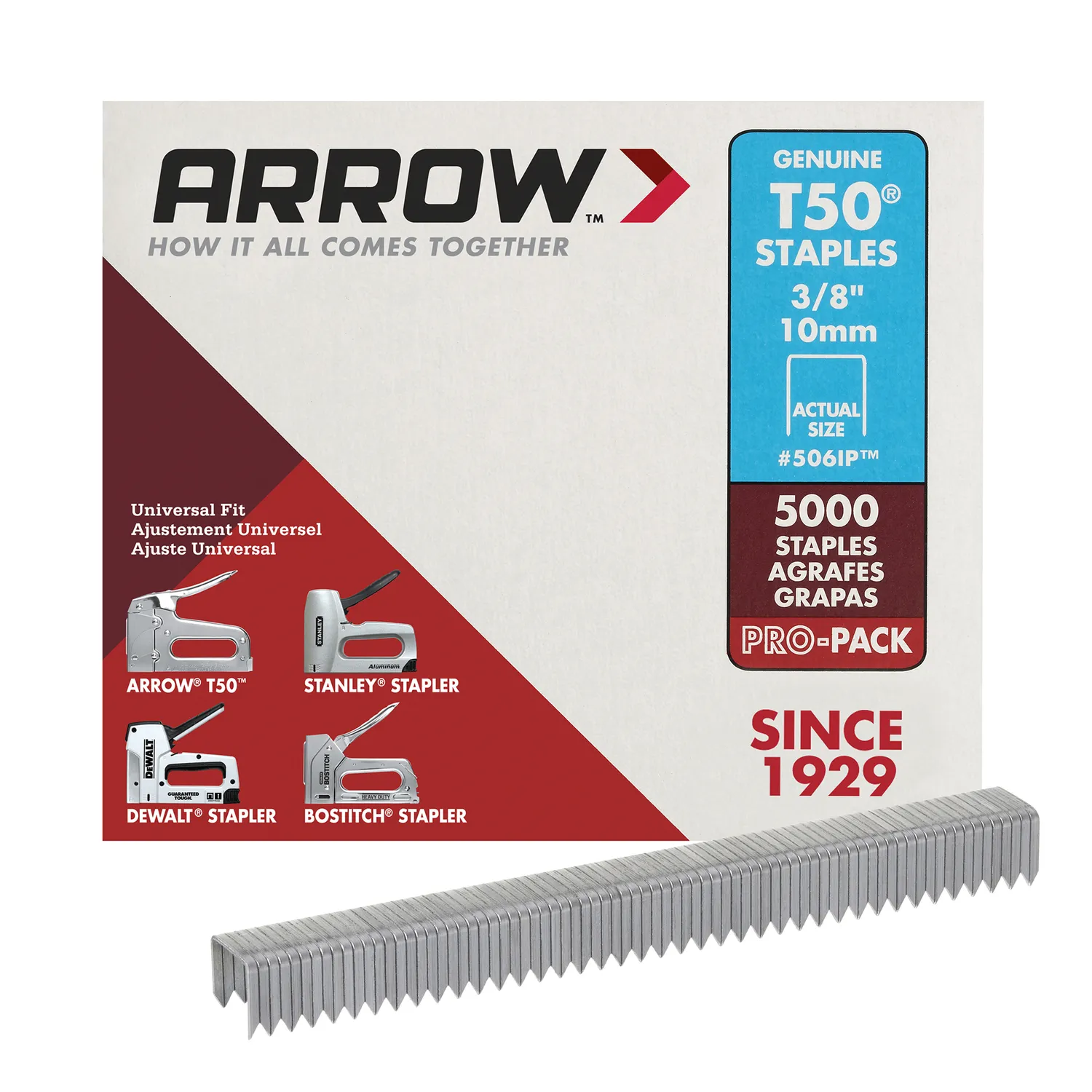Arrow 506IP T50 3/8" Staples