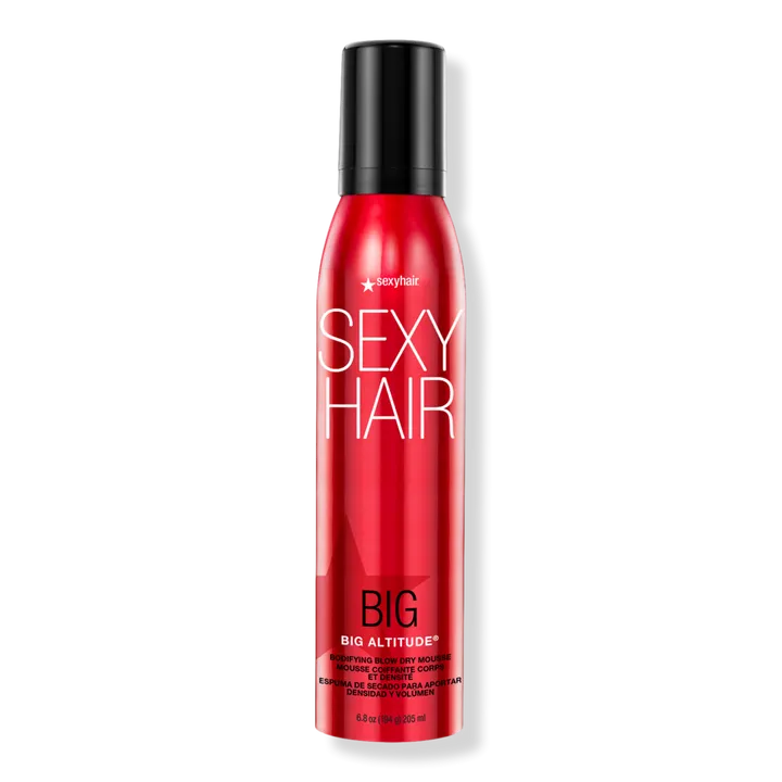 SexyHair Big Altitude Bodifying Blow Dry Mousse, 6.8 Oz | Volume with Hold | Up to 72 Hours Humidity Resistance | Thermal ProtectionSexyHair Big Altitude Bodifying Blow Dry Mousse, 6.8 Oz | Volume with Hold | Up to 72 Hours Humidity Resistance | Thermal