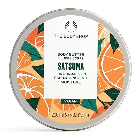 The Body Shop Satsuma Body Butter – Nourishing & Moisturizing Skincare for Normal Skin – Vegan – 6.75 oz