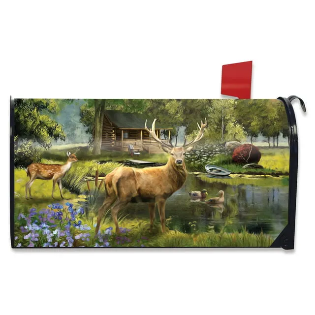Great Outdoors Summer Magnetic Mailbox Cover Elk Standard Briarwood Lane