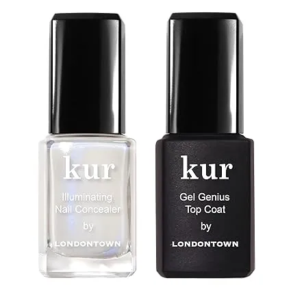 LONDONTOWN kur Pink Nail Conceal & Go Duo Illuminating Nail Concealer Too Coat