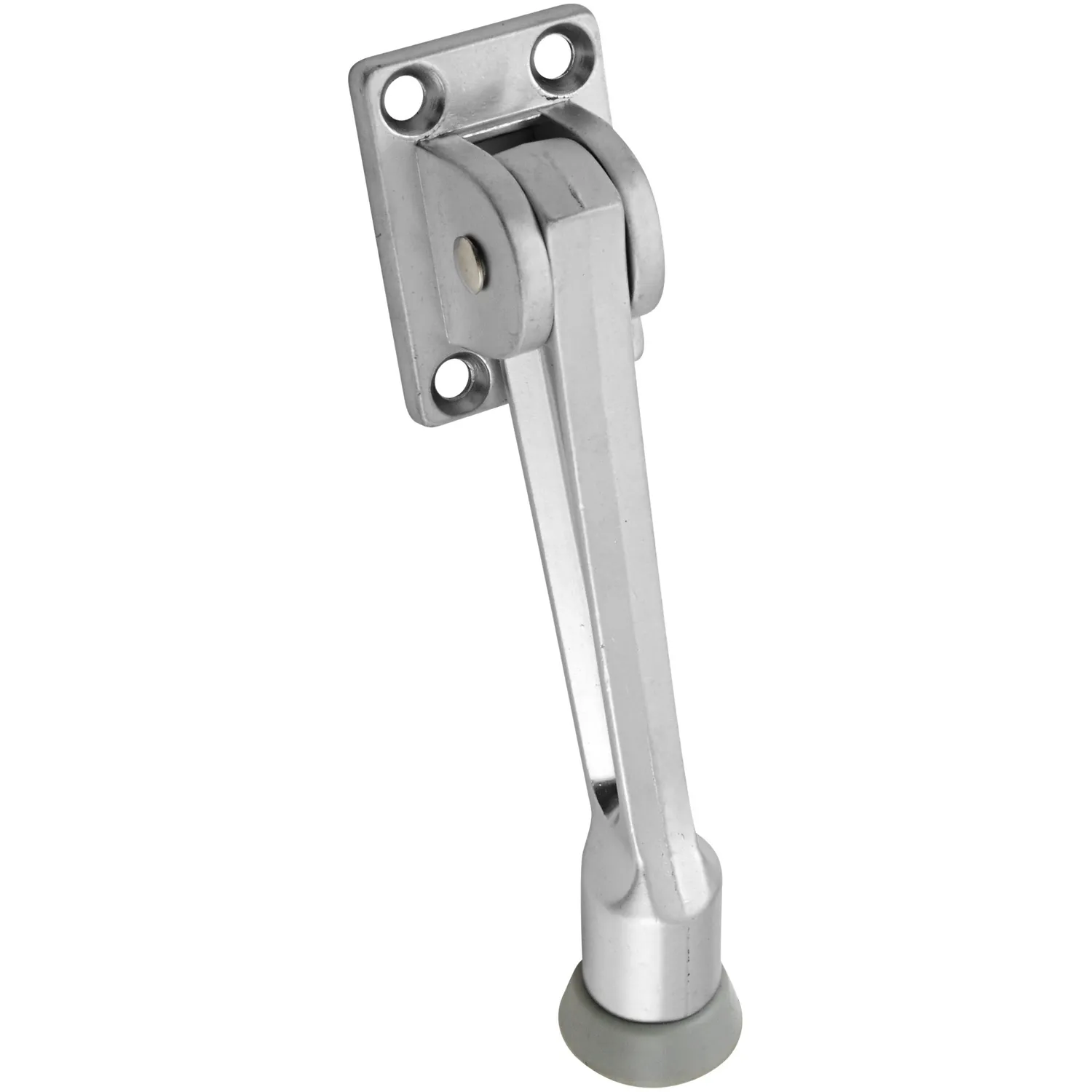 National Hardware N273-557 Zinc/Rubber Tip Kick-Down Door Holder